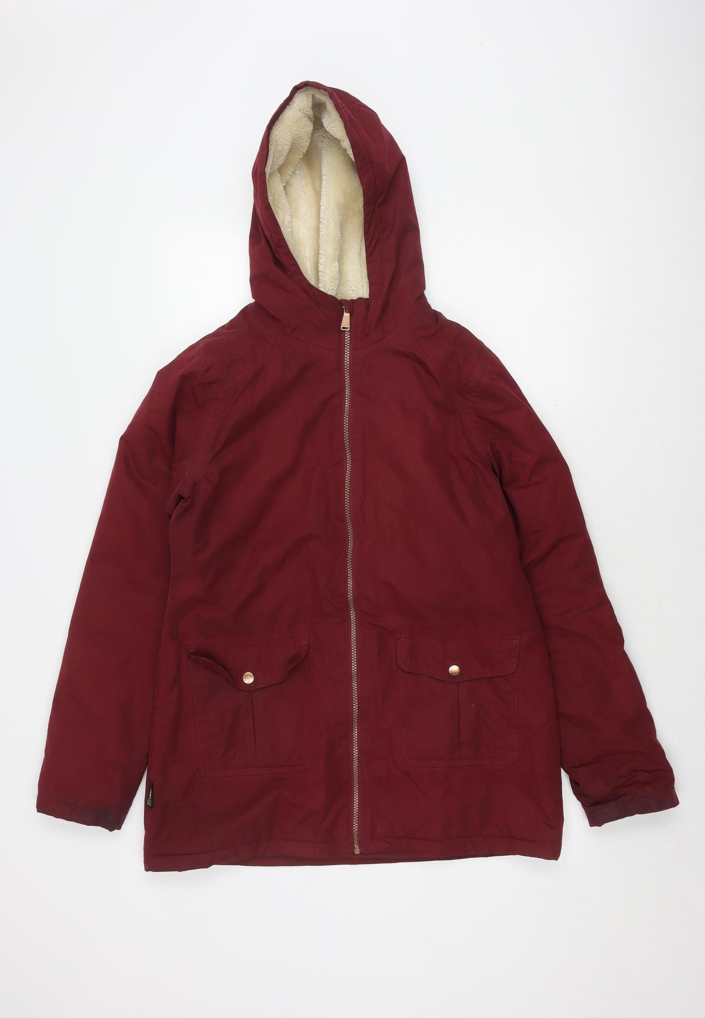 Gelert Women's Red Hooded Parka Jacket Size 12