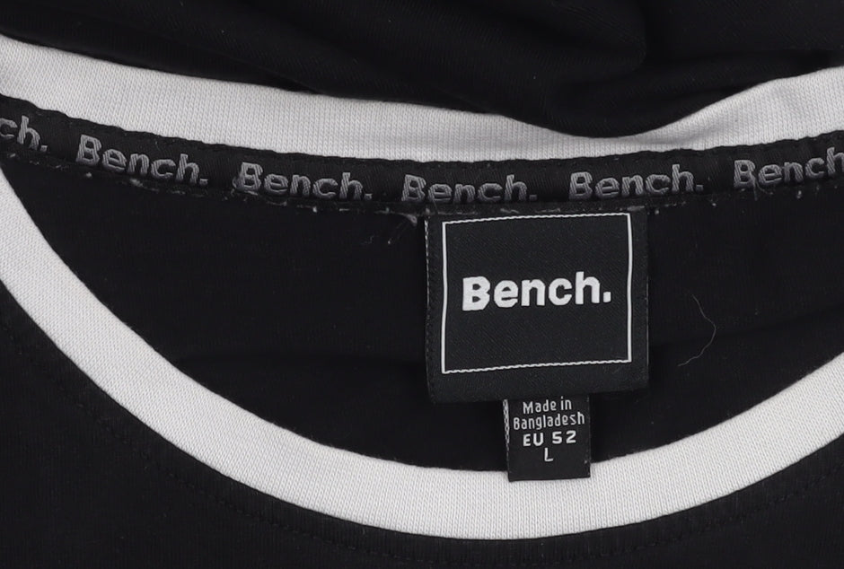 Mens UK Size L Bench Black  T-Shirt
