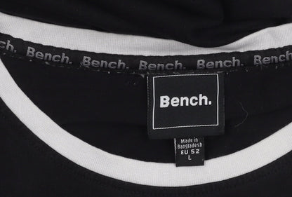 Mens UK Size L Bench Black  T-Shirt