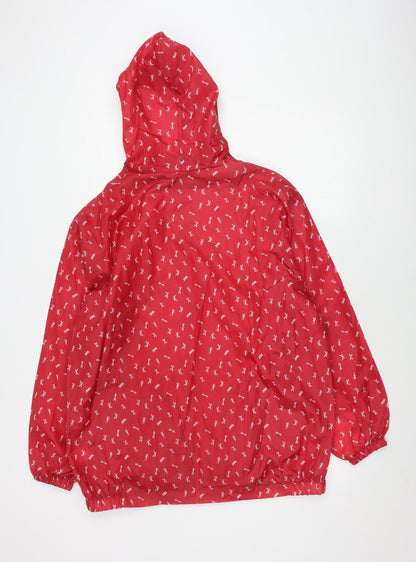 Arctic Storm Women's Red Rain Coat Jacket M