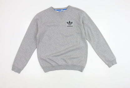 Mens UK Size XS adidas Grey Pullover Sweatshirt