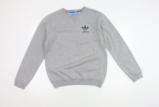 Mens UK Size XS adidas Grey Pullover Sweatshirt