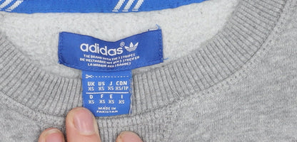 Mens UK Size XS adidas Grey Pullover Sweatshirt