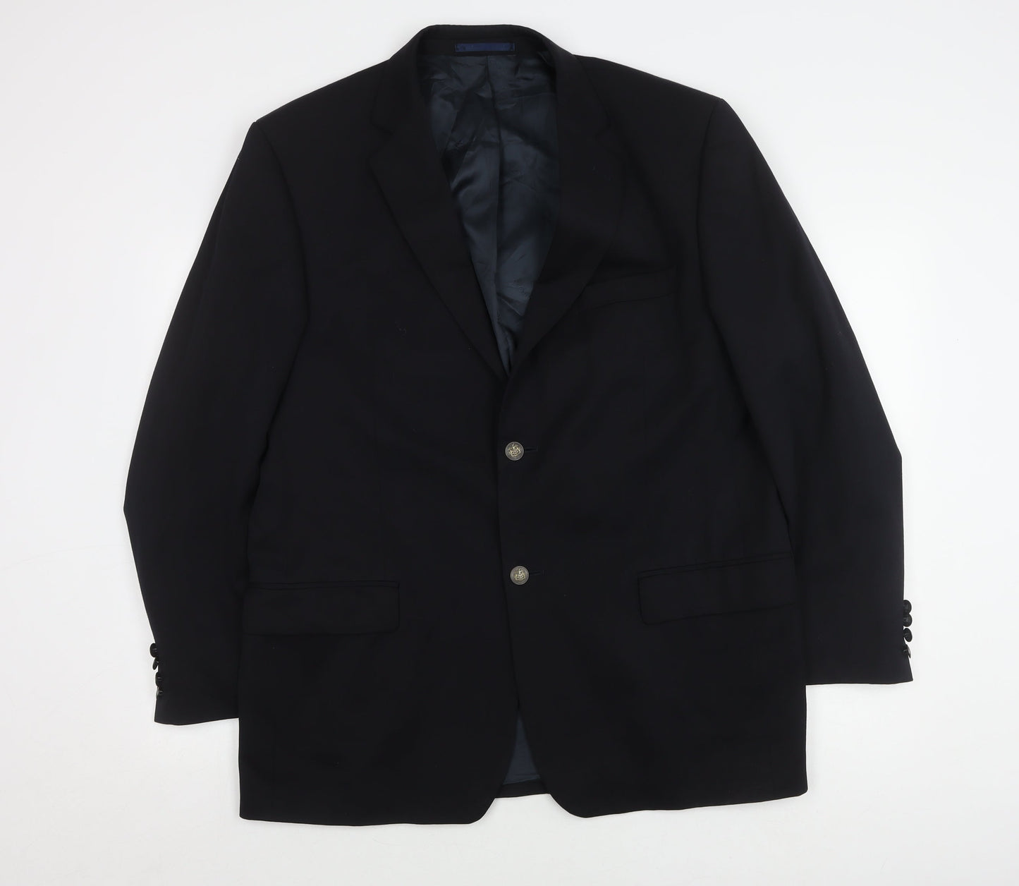 Mens UK Size 42 Moss Regular Blue Suit Jacket