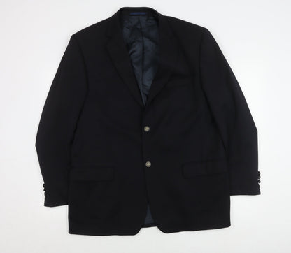 Mens UK Size 42 Moss Regular Blue Suit Jacket