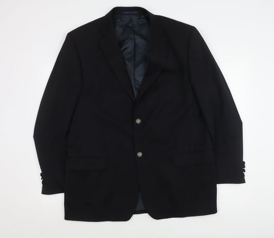 Mens UK Size 42 Moss Regular Blue Suit Jacket