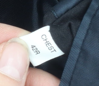 Mens UK Size 42 Moss Regular Blue Suit Jacket