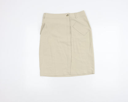 Banana Republic Beige Pencil Skirt, Size 12, Women's Casual