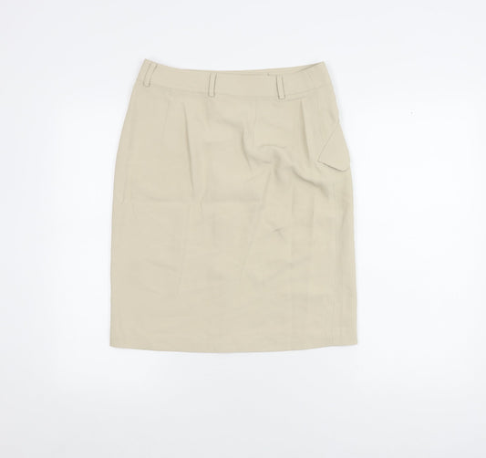 Banana Republic Beige Pencil Skirt, Size 12, Women's Casual