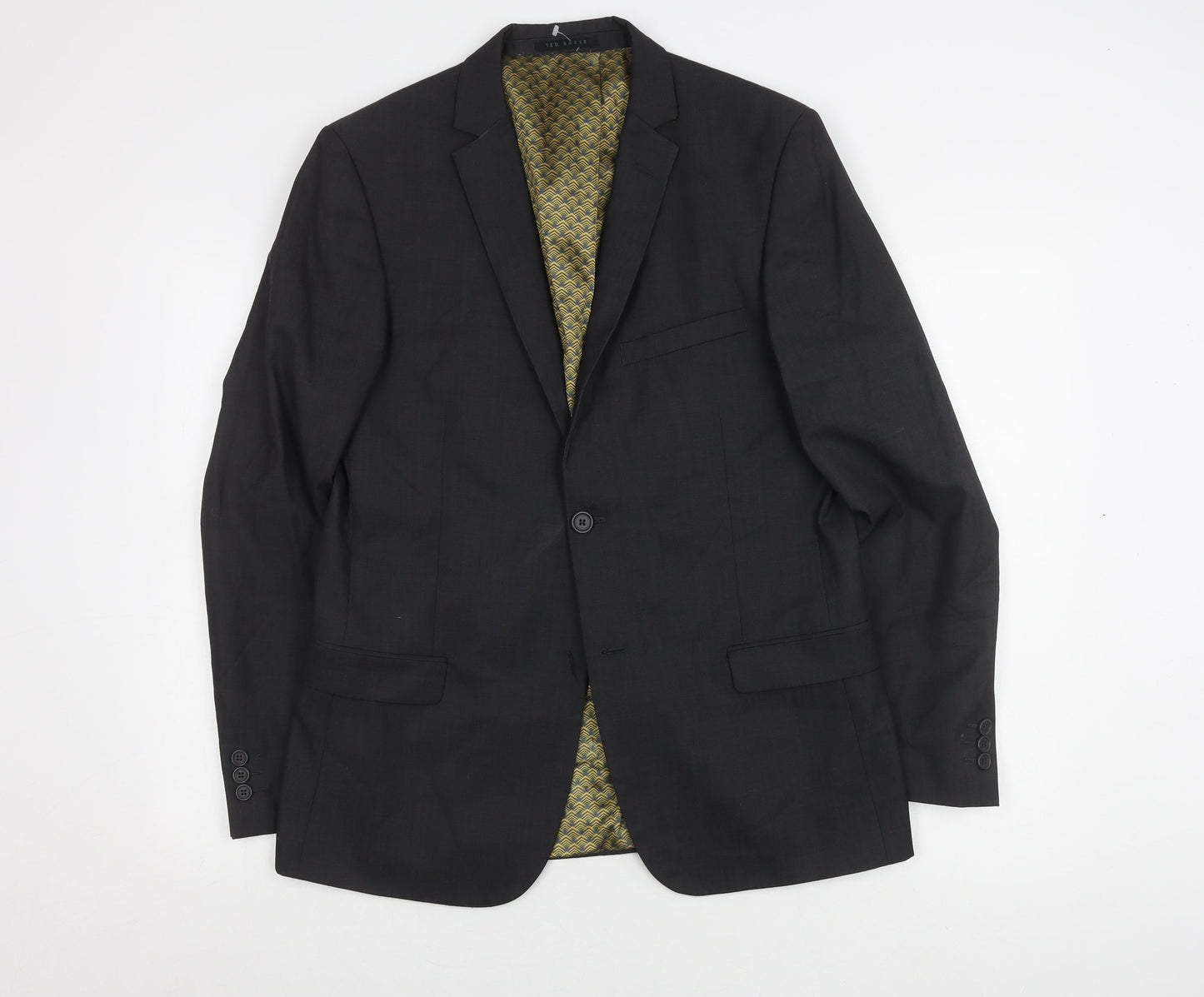 Mens UK Size 40 Ted Baker Regular Black Suit Jacket