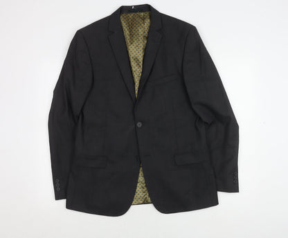 Mens UK Size 40 Ted Baker Regular Black Suit Jacket