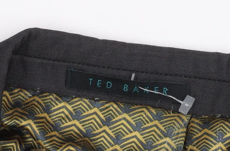 Mens UK Size 40 Ted Baker Regular Black Suit Jacket