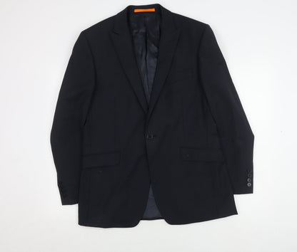 Mens UK Size 40 Ben Sherman Regular Blue Suit Jacket