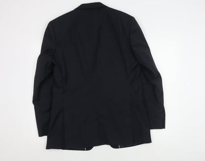 Mens UK Size 40 Ben Sherman Regular Blue Suit Jacket