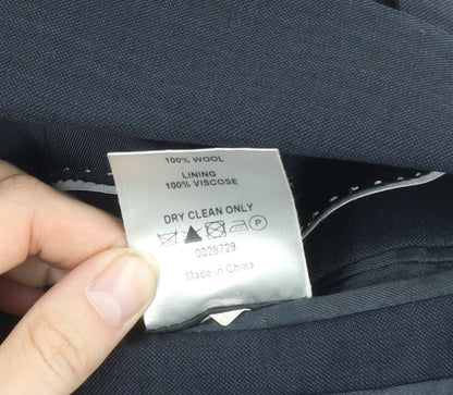 Mens UK Size 40 Ben Sherman Regular Blue Suit Jacket