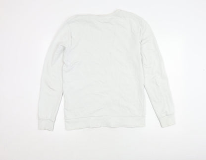Mens UK Size M JACK & JONES White Pullover Sweatshirt