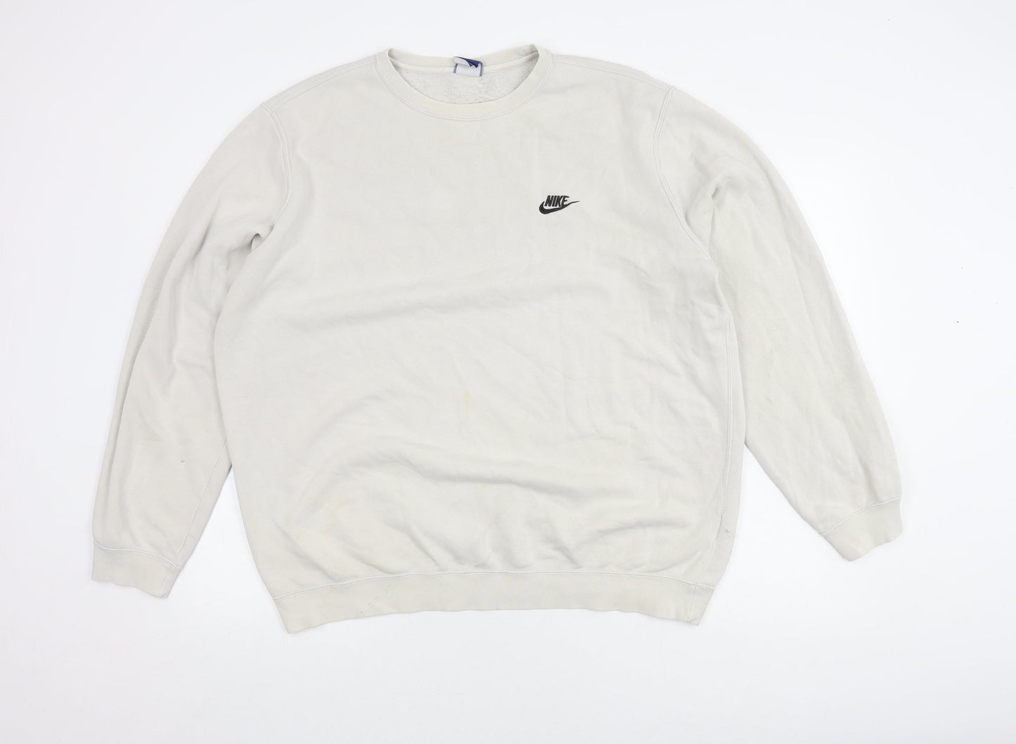 Mens UK Size XL Nike Beige Pullover Sweatshirt