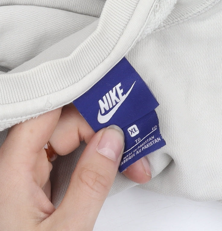 Mens UK Size XL Nike Beige Pullover Sweatshirt