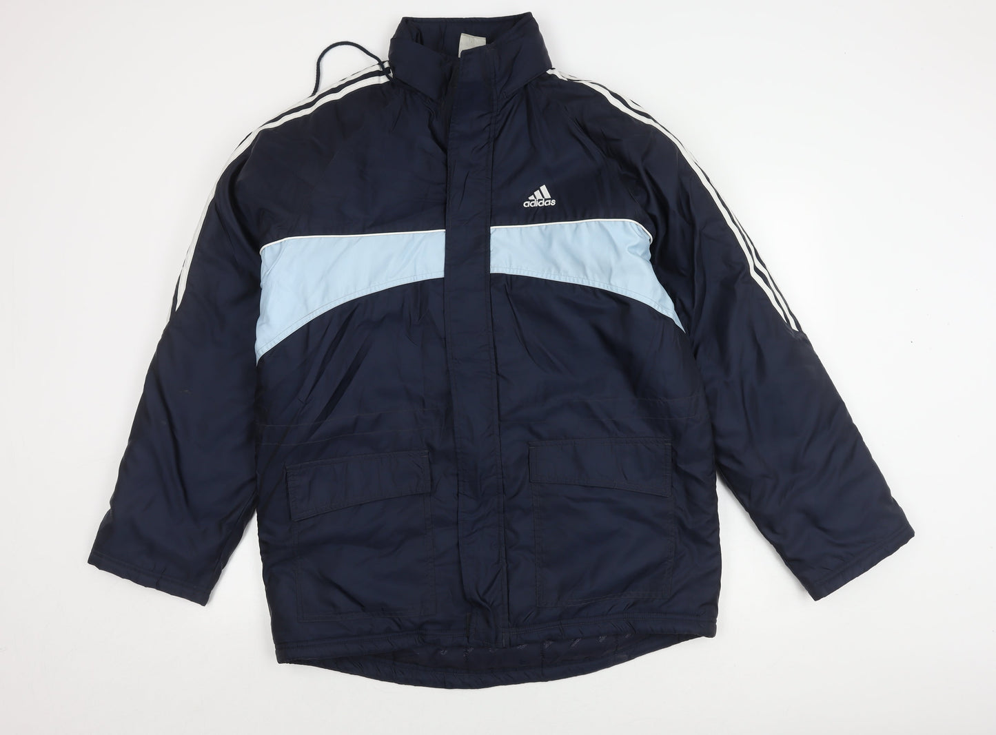 Adidas Men's Blue Windbreaker Jacket Medium