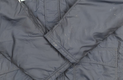 Adidas Men's Blue Windbreaker Jacket Medium