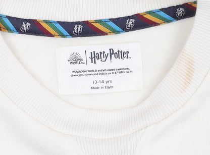 Marks and Spencer Girls Ivory Harry Potter Sweatshirt - 14 Years