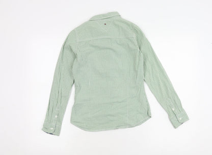 Tommy Hilfiger Green Check Button-Up Shirt - Girls Size 12