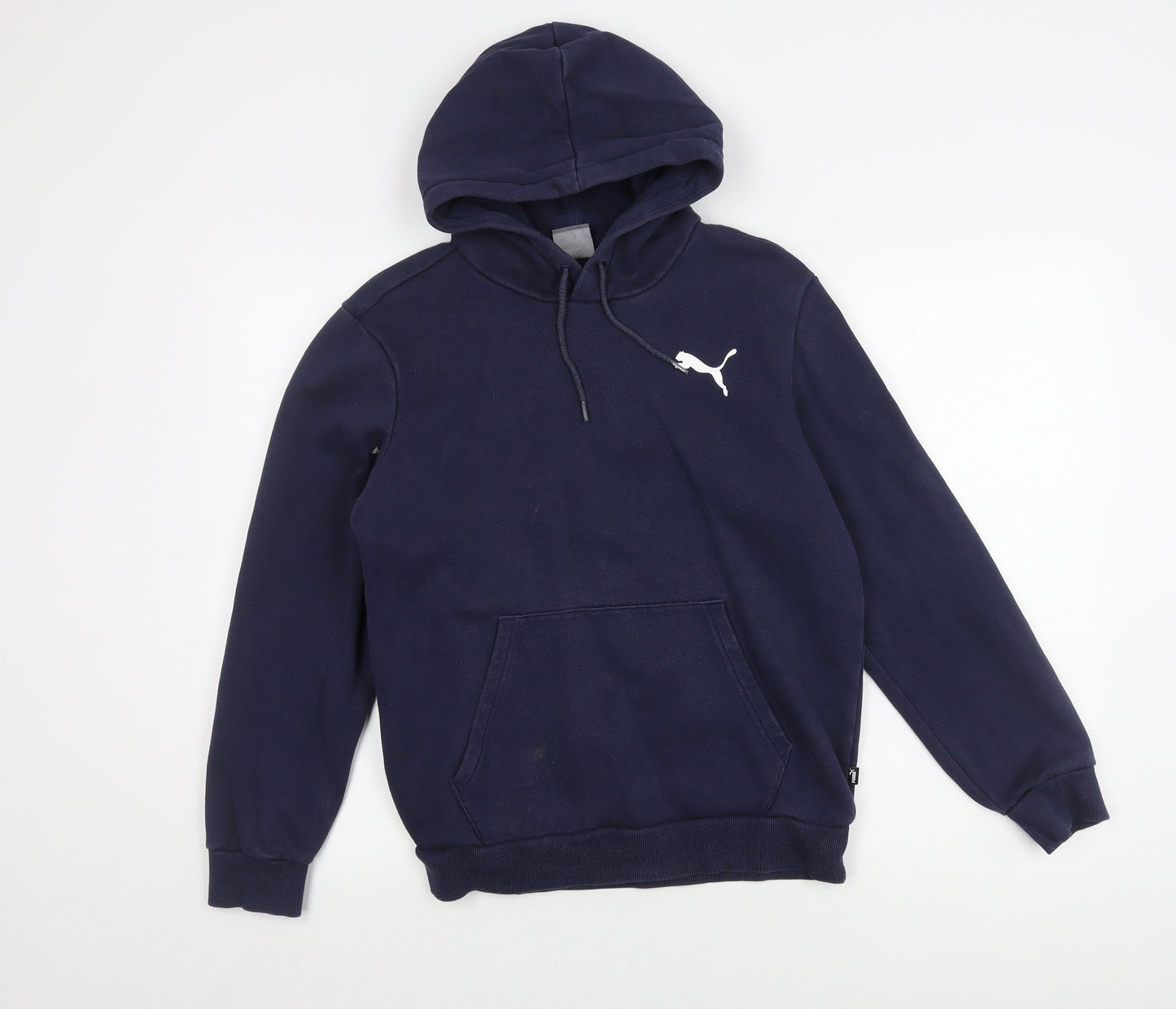 Mens UK Size S PUMA Blue Pullover Hoodie