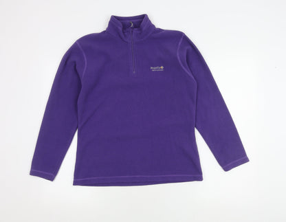Regatta Women's Purple Fleece Sweatshirt Size 10