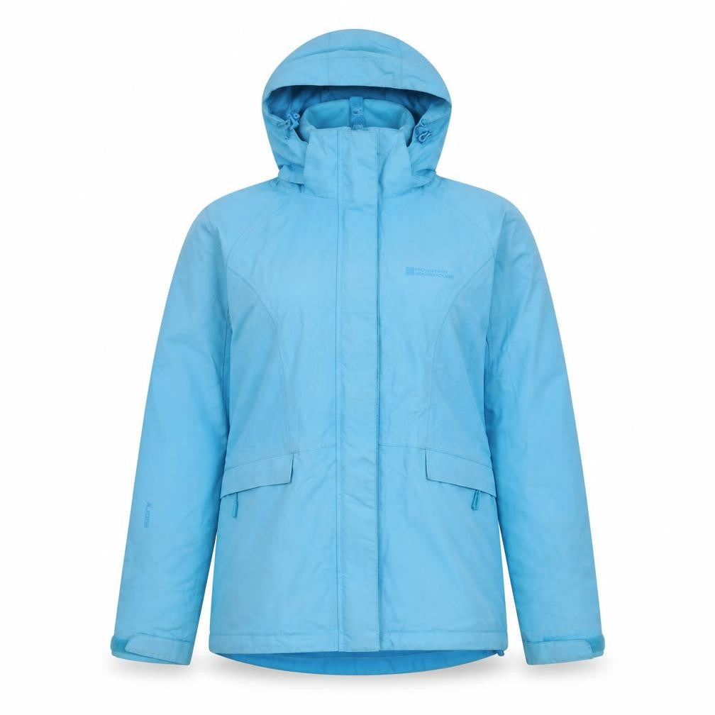 Womens UK Size 12 Mountain Warehouse Blue Rain Coat