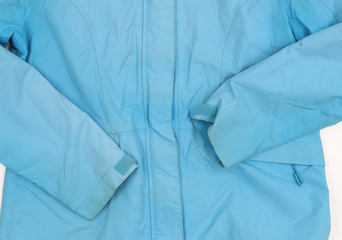 Womens UK Size 12 Mountain Warehouse Blue Rain Coat