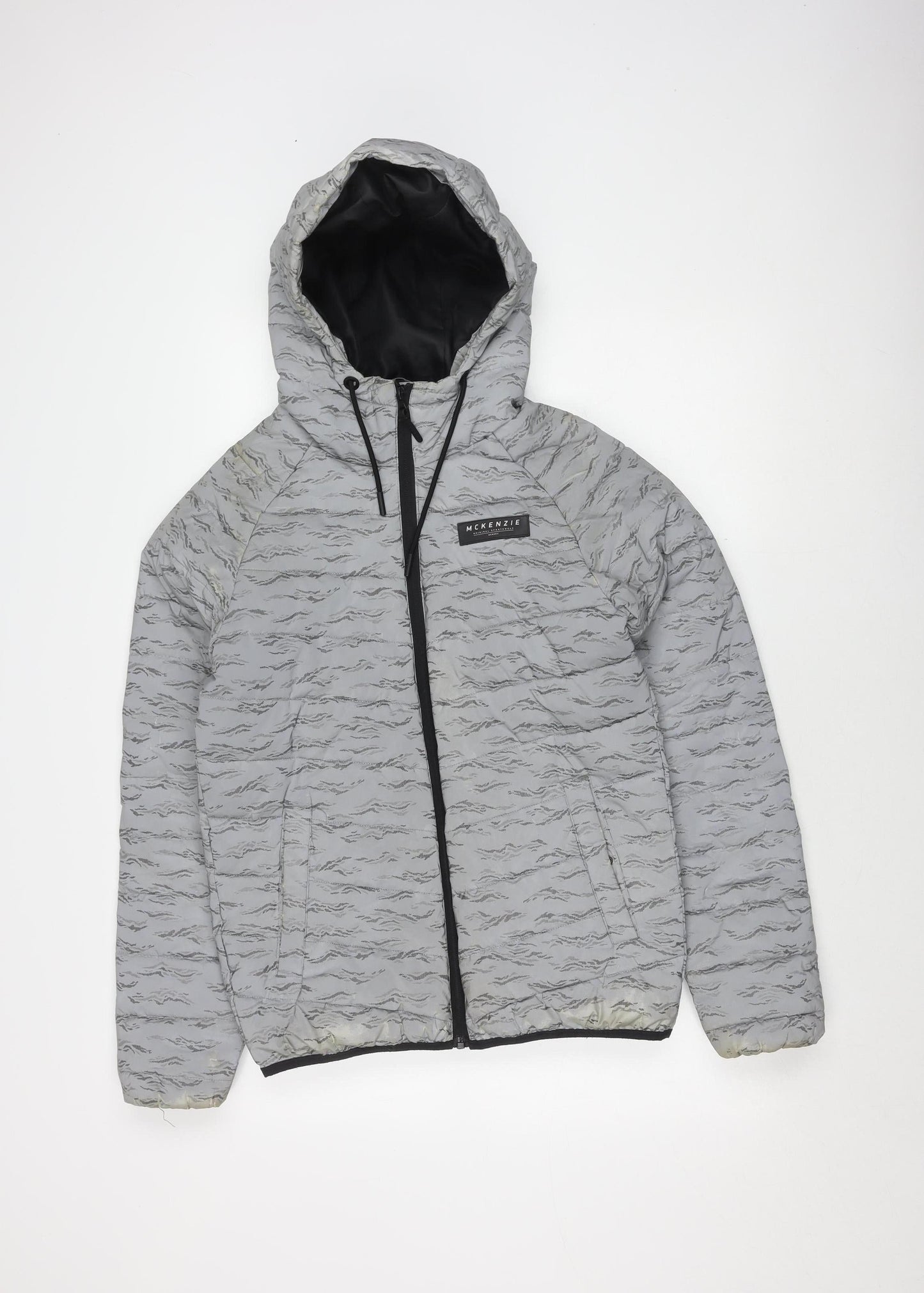 Mens UK Size S McKenzie Grey Puffer Jacket