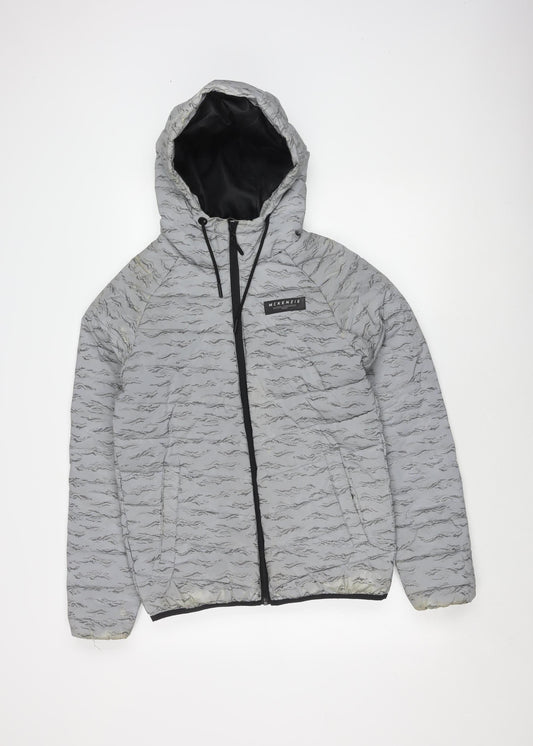 Mens UK Size S McKenzie Grey Puffer Jacket
