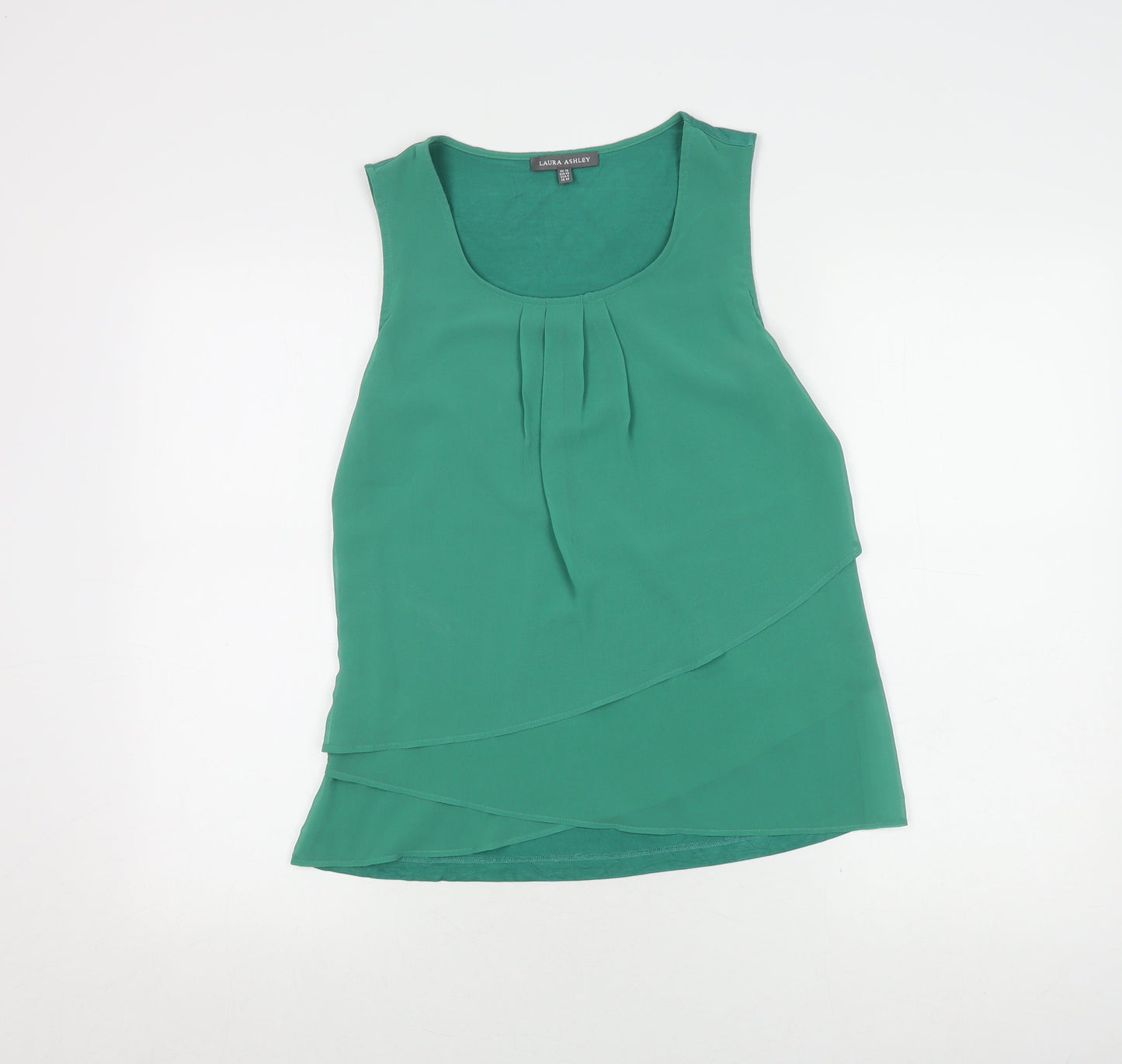 Laura Ashley Women's Green Camisole Tank Top Size 10