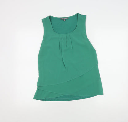 Laura Ashley Women's Green Camisole Tank Top Size 10