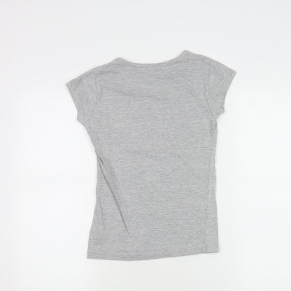 Trespass Girls Grey T-Shirt, Short Sleeve, 9-10 Years