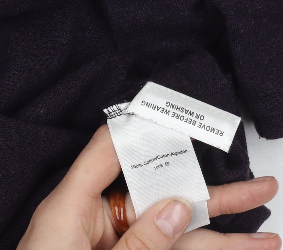 DKNY Men's Black Slim Fit Polo, XS, Short Sleeve