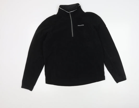 Craghoppers Unisex Black Pullover Fleece Sweatshirt, Size 20