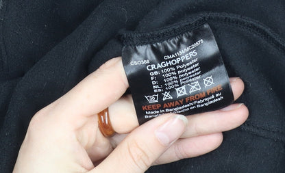 Craghoppers Unisex Black Pullover Fleece Sweatshirt, Size 20