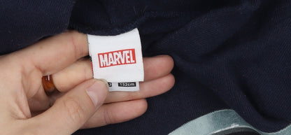 Marvel Boys Black Pullover Hoodie 12-13 Years Hooded Graphic