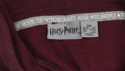 Harry Potter Boys Gryffindor Red Pullover Hoodie 2XS