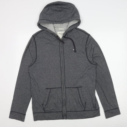 Abercrombie & Fitch Grey Men's Hooded Jacket M