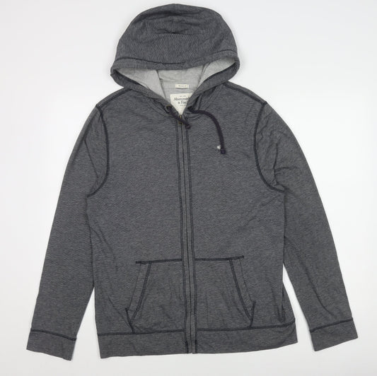 Abercrombie & Fitch Grey Men's Hooded Jacket M