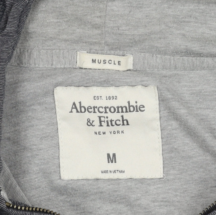 Abercrombie & Fitch Grey Men's Hooded Jacket M