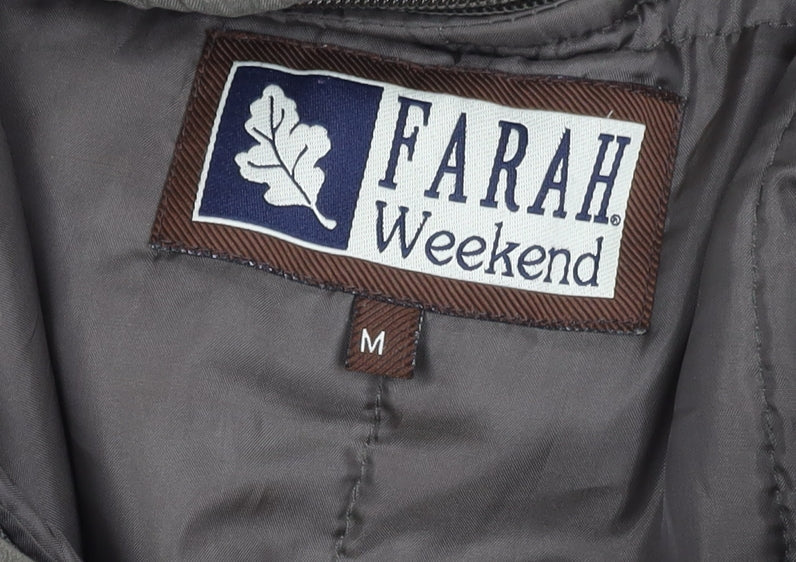 Mens UK Size M Farah Weekend Green Basic Jacket