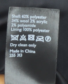 John Lewis Women's Black Pea Coat Size 8