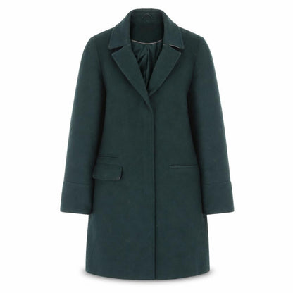 Womens UK Size 8 Topshop Green Overcoat
