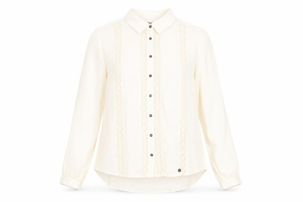 Womens UK Size 10 Superdry Ivory  Button-Up