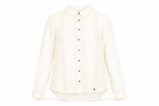 Womens UK Size 10 Superdry Ivory  Button-Up