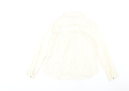Womens UK Size 10 Superdry Ivory  Button-Up