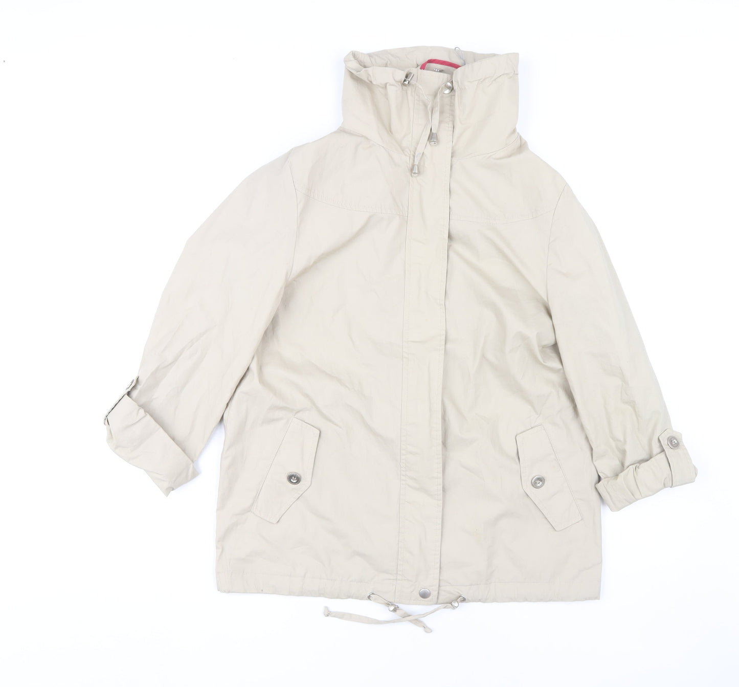 John Lewis Women Beige Cotton Jacket Size 10